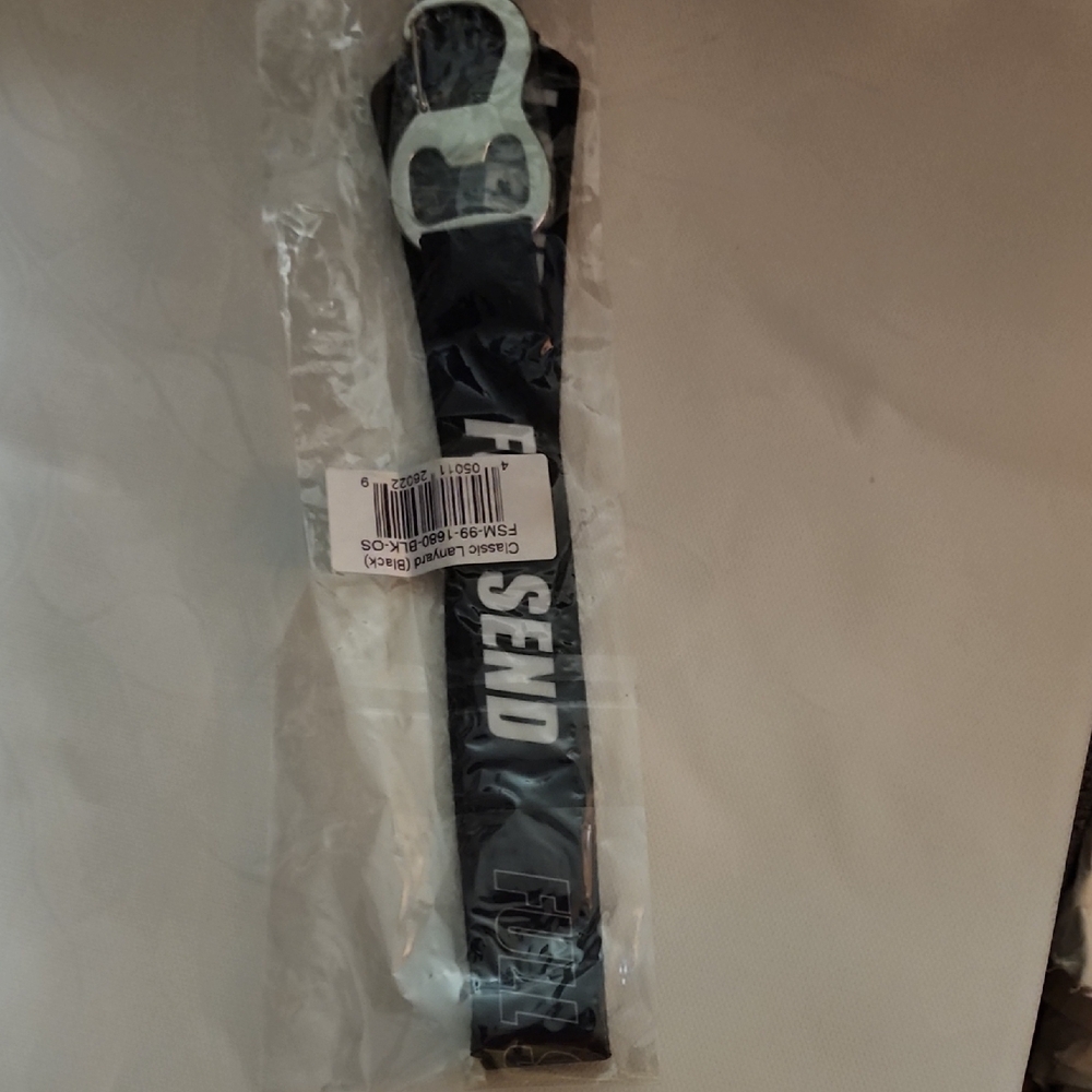 Black Full Send Lanyard With Bottle Opener Clip